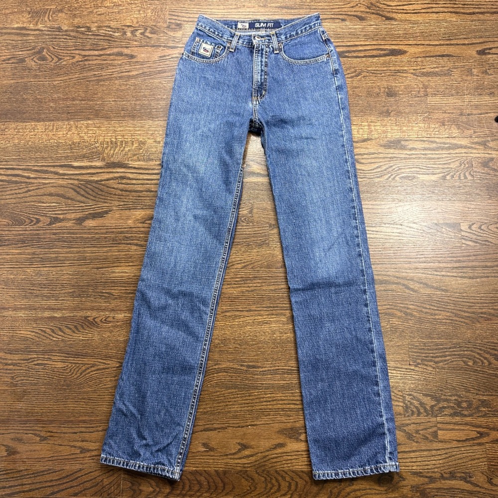 Cruel Girl Slim Fit High Rise Western Jeans Womens 5 Long Blue Medium Wash